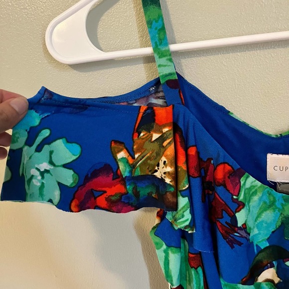 Cupio XS Jumpsuit Romper Wide Leg Cold Shoulder - Picture 4 of 6